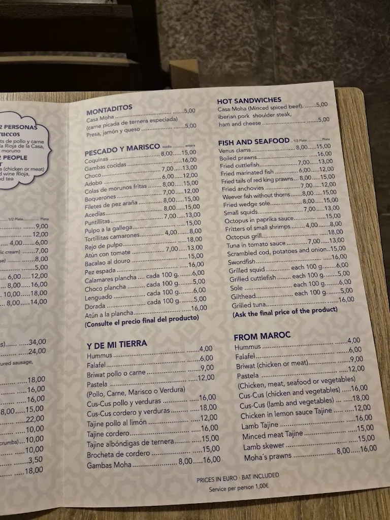 Menu_Casa Moha_Punta Umbría_image_2