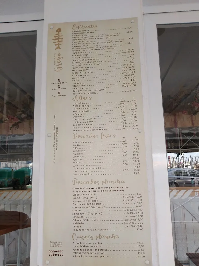 Menu_Bar Grego_Punta Umbría_immagine_2