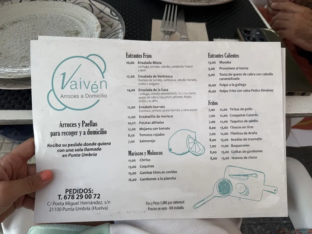 Menu_Vaivén Arroces y Paellas_Punta Umbría_image_1