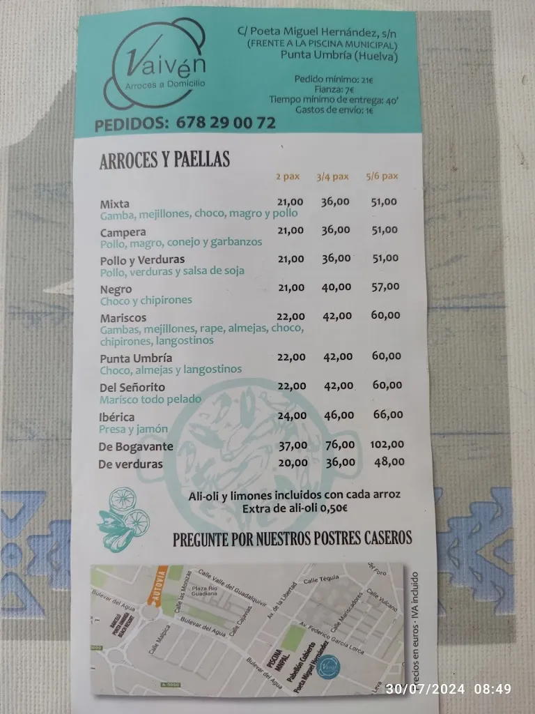 Menu_Vaivén Arroces y Paellas_Punta Umbría_image_3