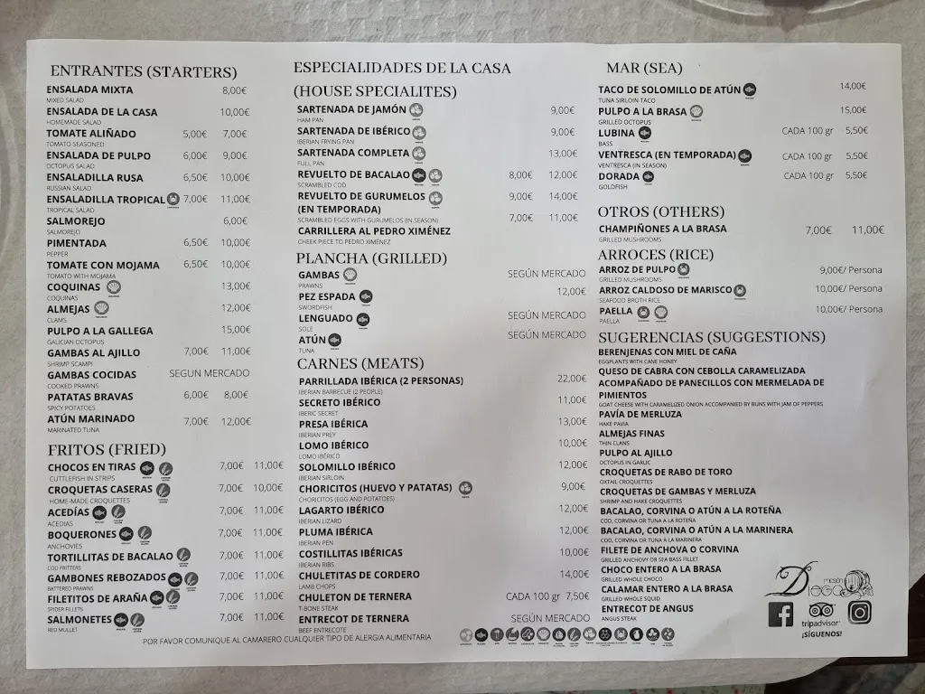 Menu_Meson Diego_Punta Umbría_image_1