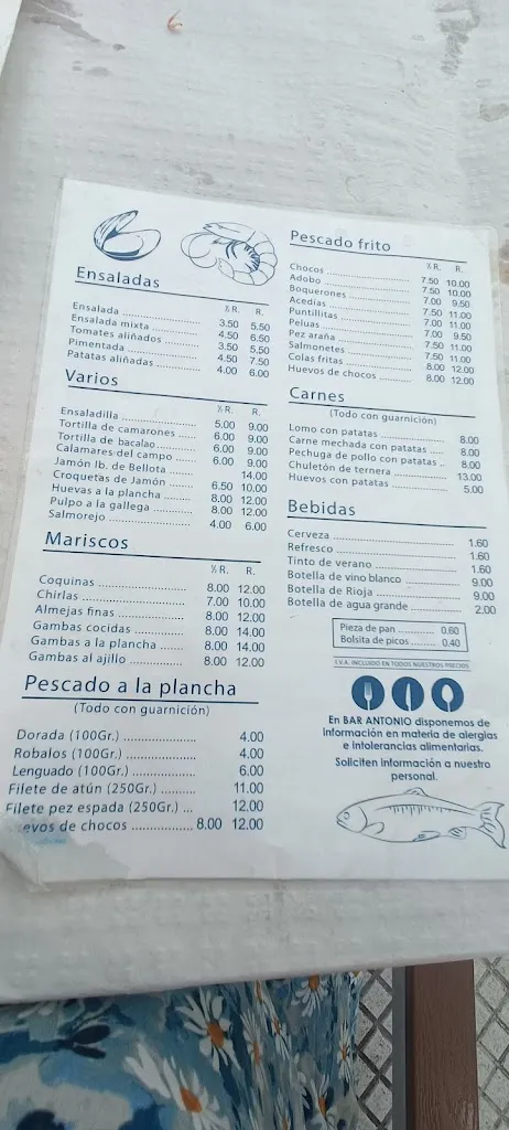 Menu_Bar Antonio_Punta Umbría_image_3