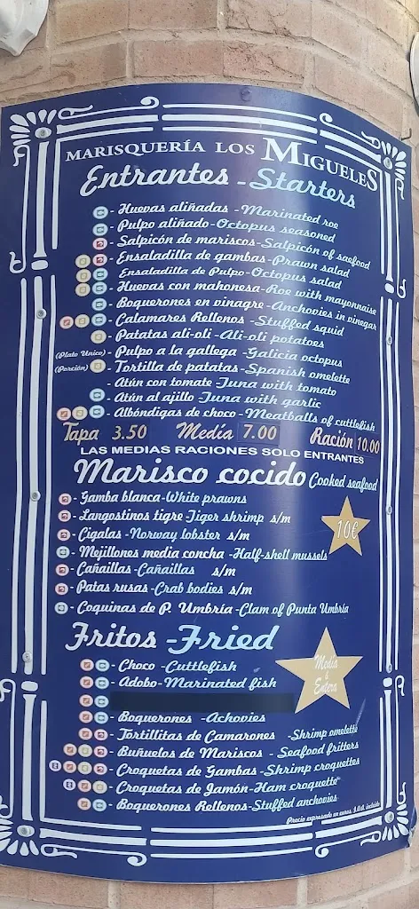 Menu_Marisquería Los Migueles_Punta Umbría_image_2