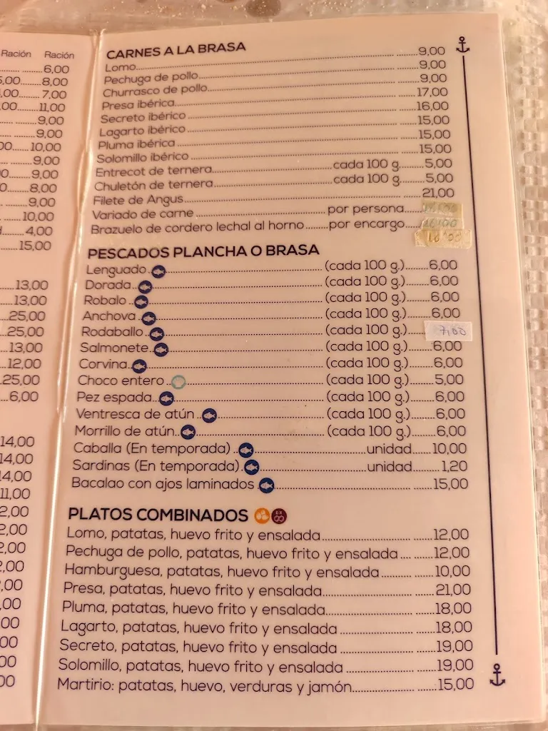 Menu_Bar El Rincón del Tío Paco_Punta Umbría_image_2