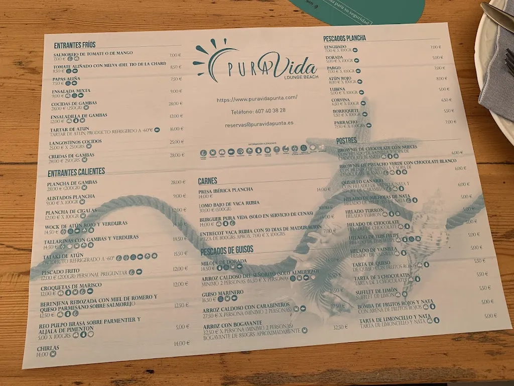 Menu_Pura Vida Punta_Punta Umbría_image_1