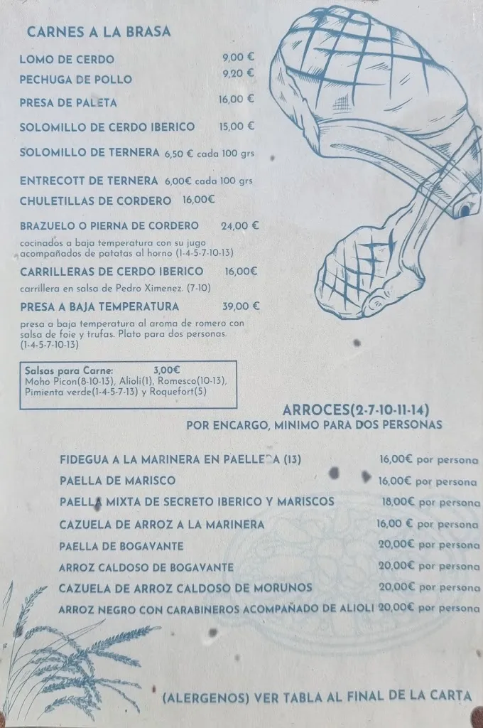 Menu_Chiringuito Camarón_Punta Umbría_image_1