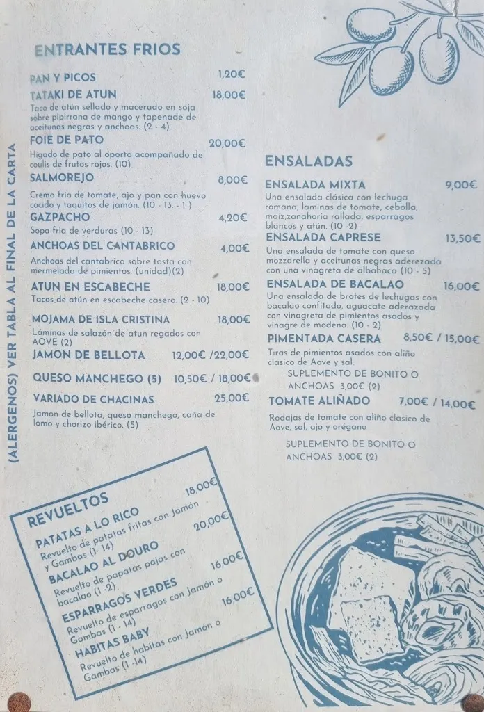 Menu_Chiringuito Camarón_Punta Umbría_image_2