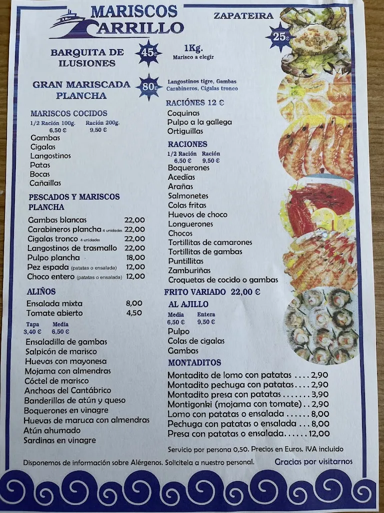 Menu_Mariscos Carrillo_Punta Umbría_image_1