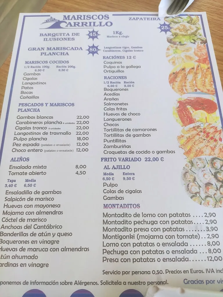 Menu_Mariscos Carrillo_Punta Umbría_image_4