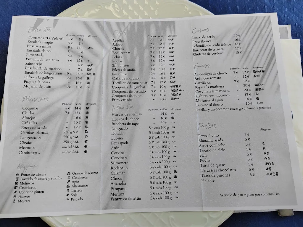 Menu_El Velero_Punta Umbría_image_4