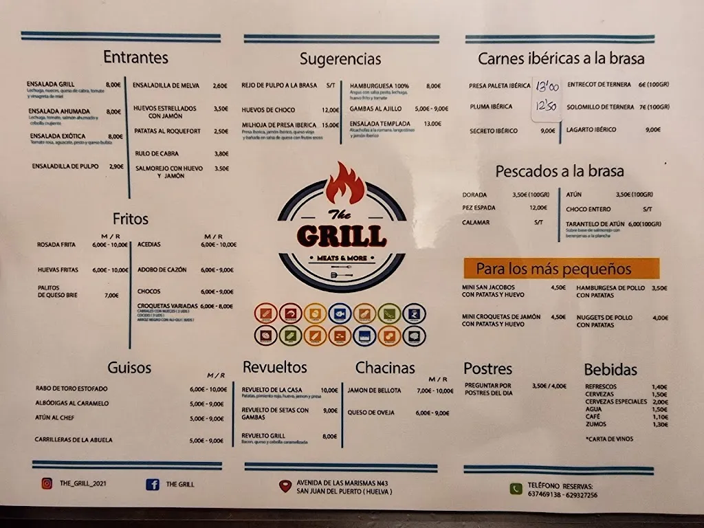 Menu_Restaurante The Grill_San Juan del Puerto_image_1