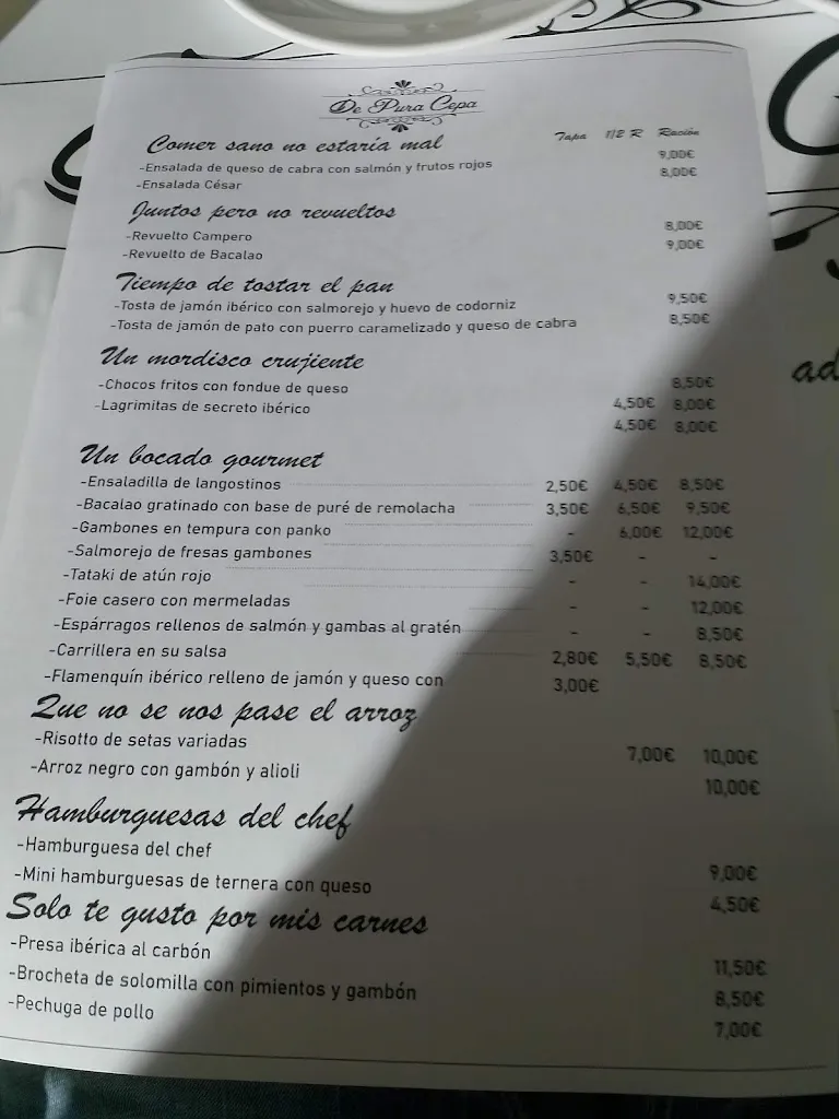 Menu_Restaurante De Pura Cepa_San Juan del Puerto_image_2