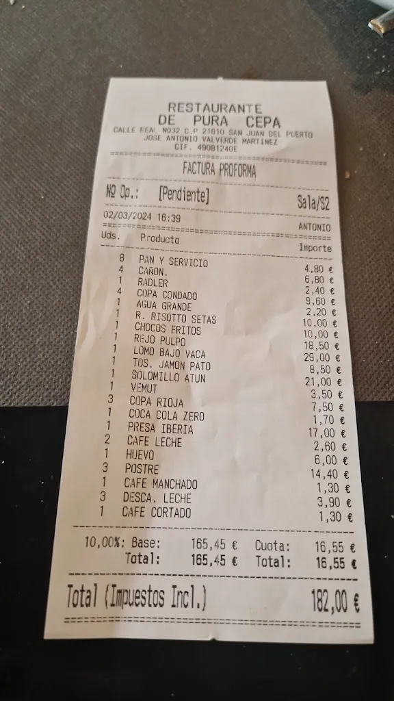 Menu_Restaurante De Pura Cepa_San Juan del Puerto_image_4