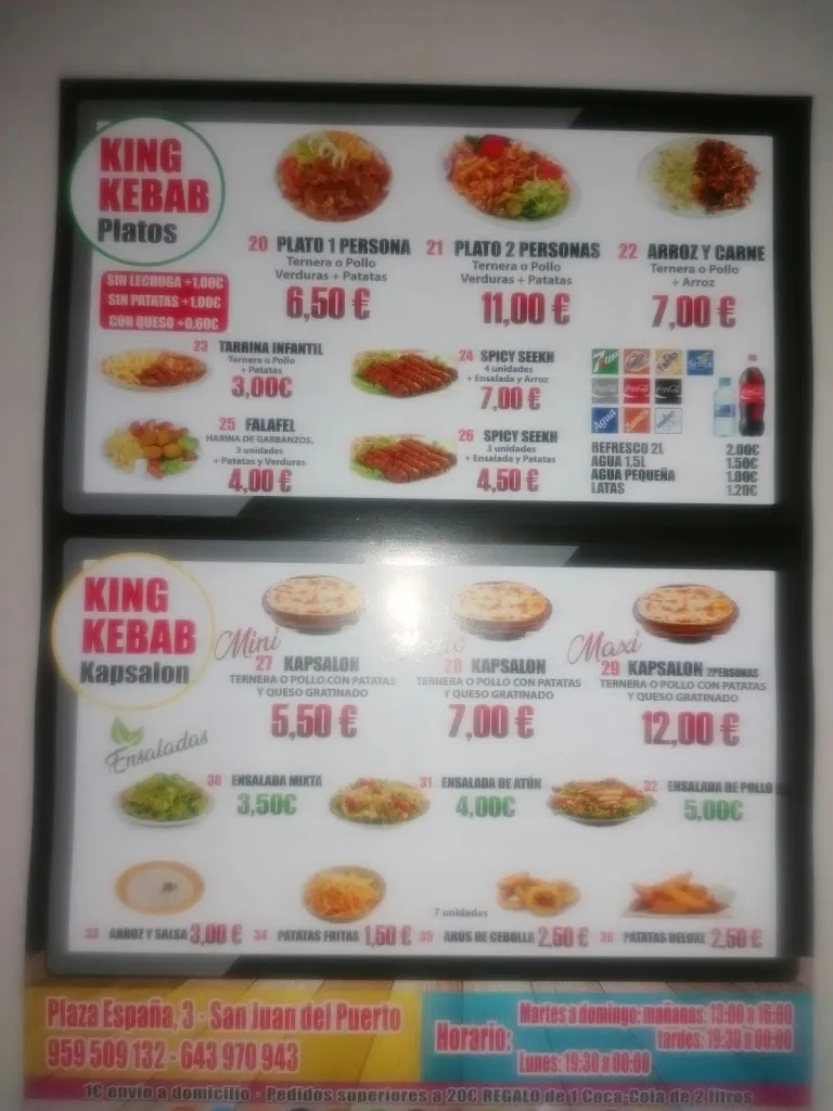 Menu_Restaurante King Döner Kebab_San Juan del Puerto_image_1