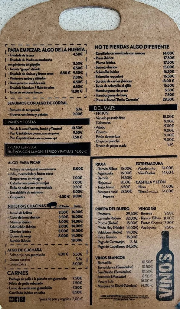 Menu_Restaurante Carmelo_Santa Olalla del Cala_image_2