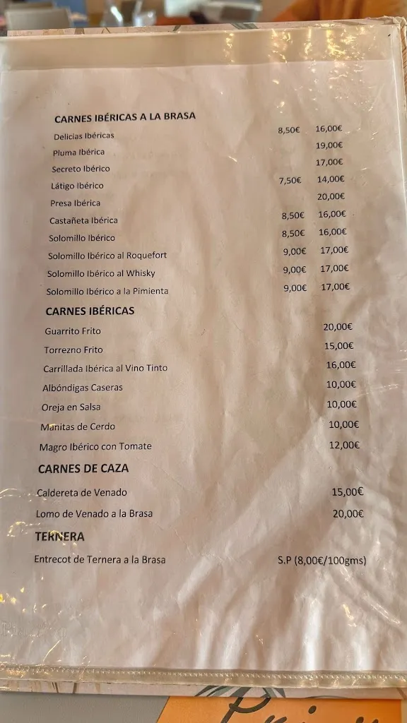Menu_Restaurante Primitivo_Santa Olalla del Cala_image_2