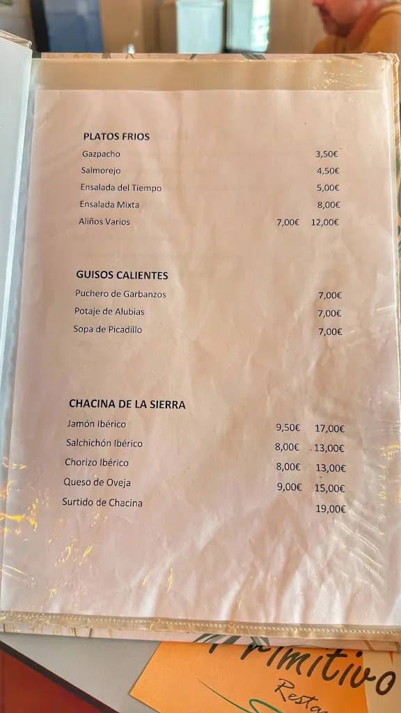 Menu_Restaurante Primitivo_Santa Olalla del Cala_image_4