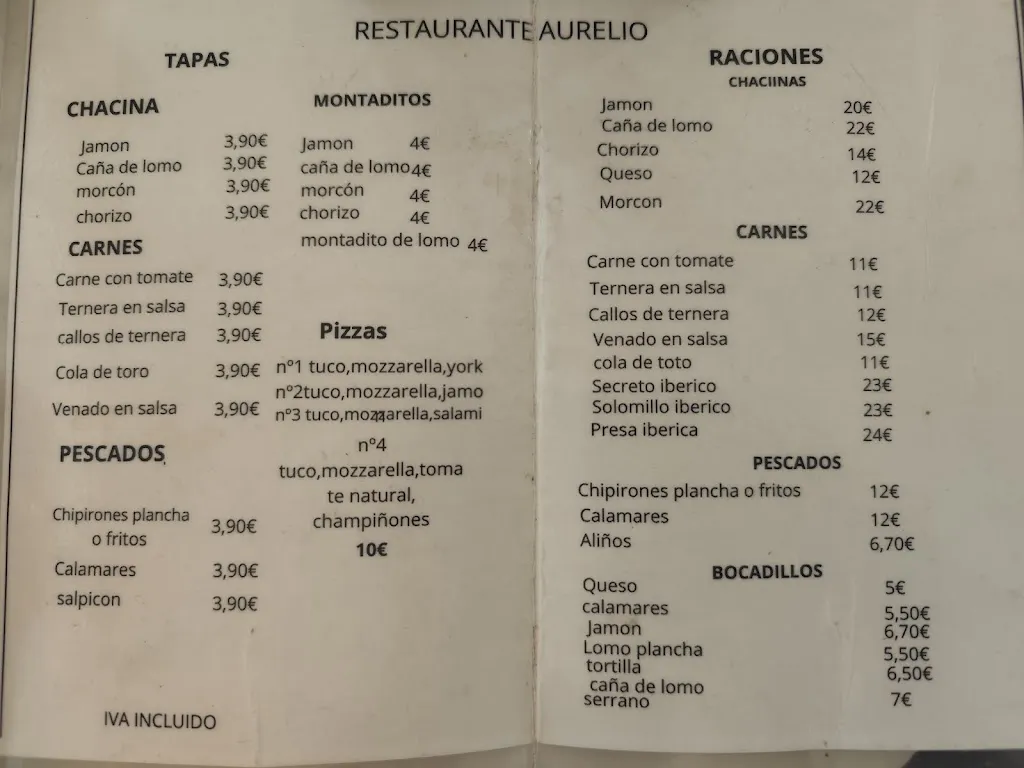 Menu_Aurelio Restaurante_Santa Olalla del Cala_image_3