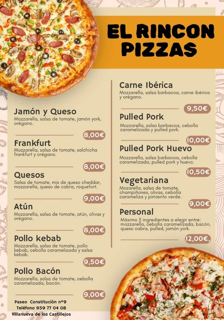 Menu_El Rincon Burguer_Villanueva de los Castillejos_image_1