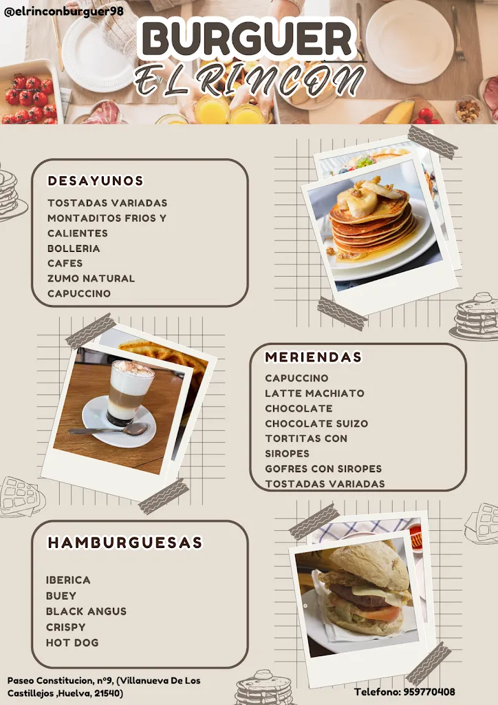 Menu_El Rincon Burguer_Villanueva de los Castillejos_image_2