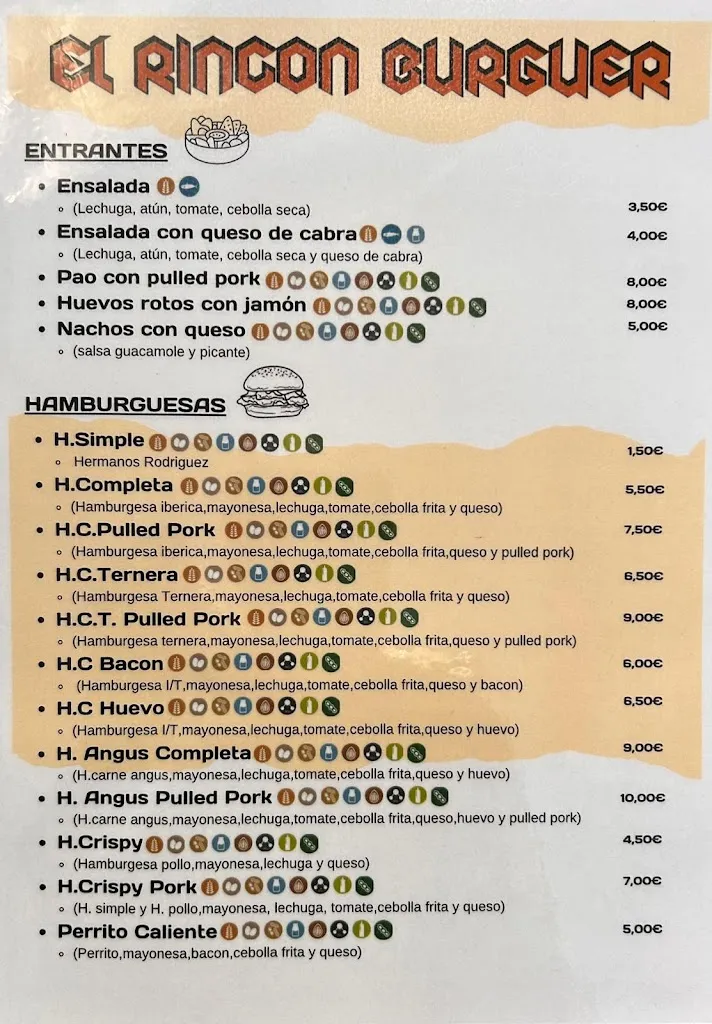 Menu_El Rincon Burguer_Villanueva de los Castillejos_image_3