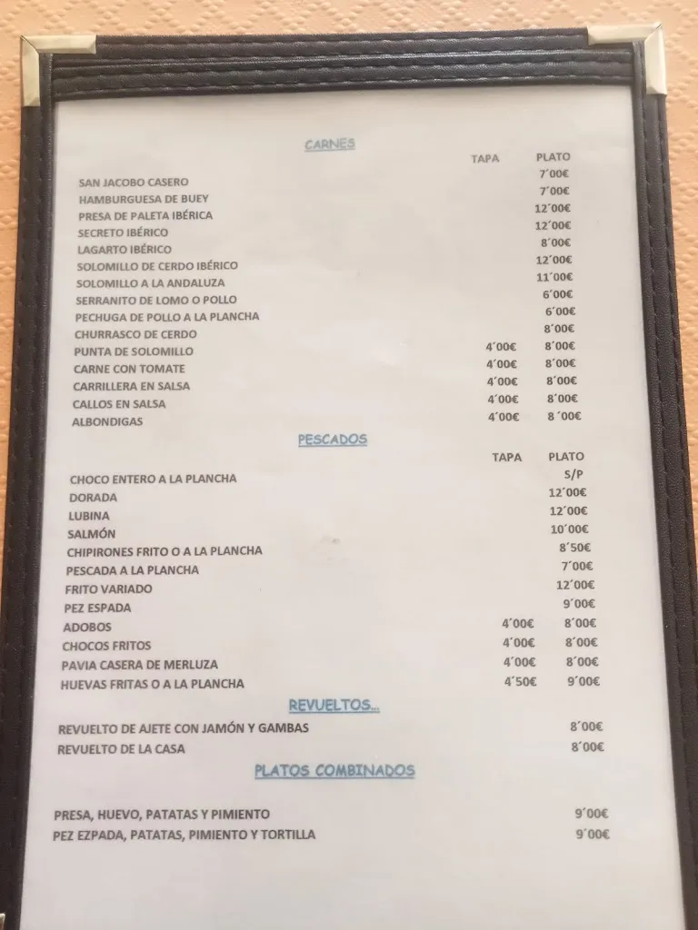 Menu_Restaurante La Reja_Valverde del Camino_immagine_3