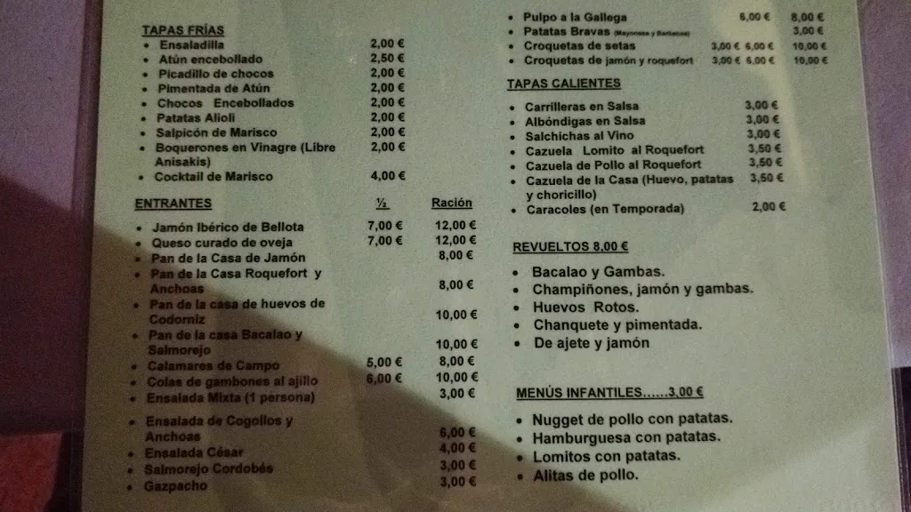 Menu_Restaurante Terraza_Valverde del Camino_image_1