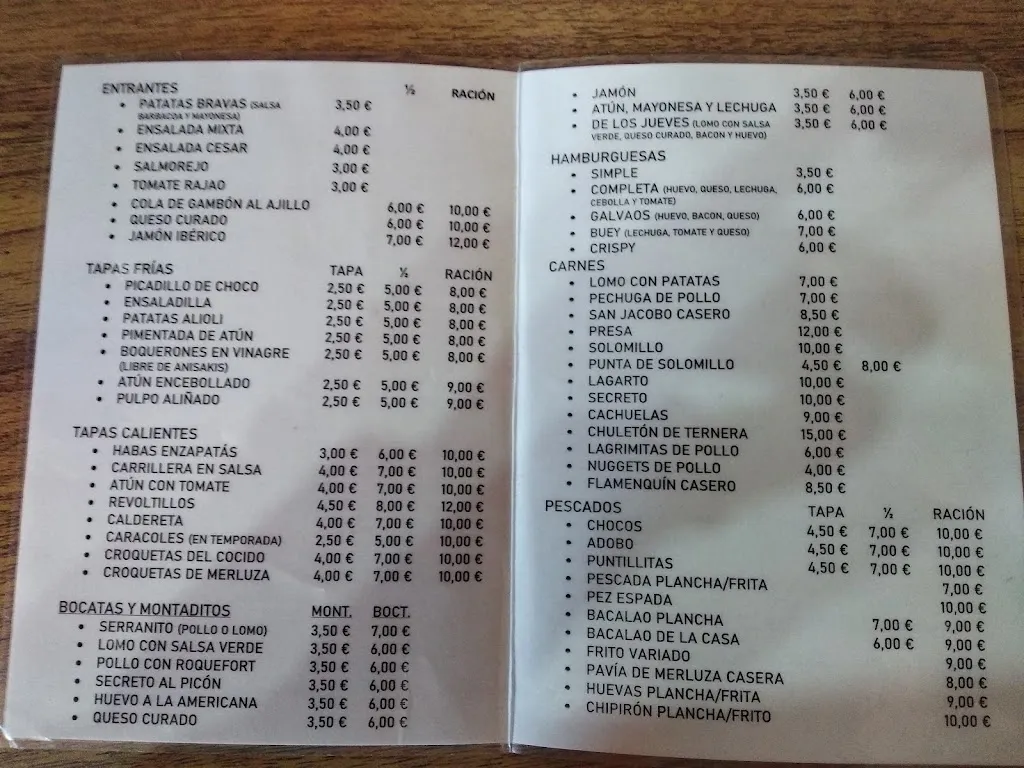 Menu_Reposteria Restaurante los Galvaos_Valverde del Camino_image_1