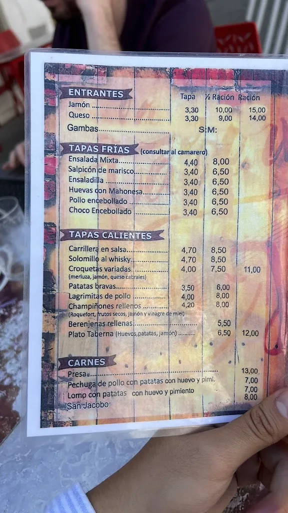 Menu_La Taberna Vázquez_Valverde del Camino_image_1