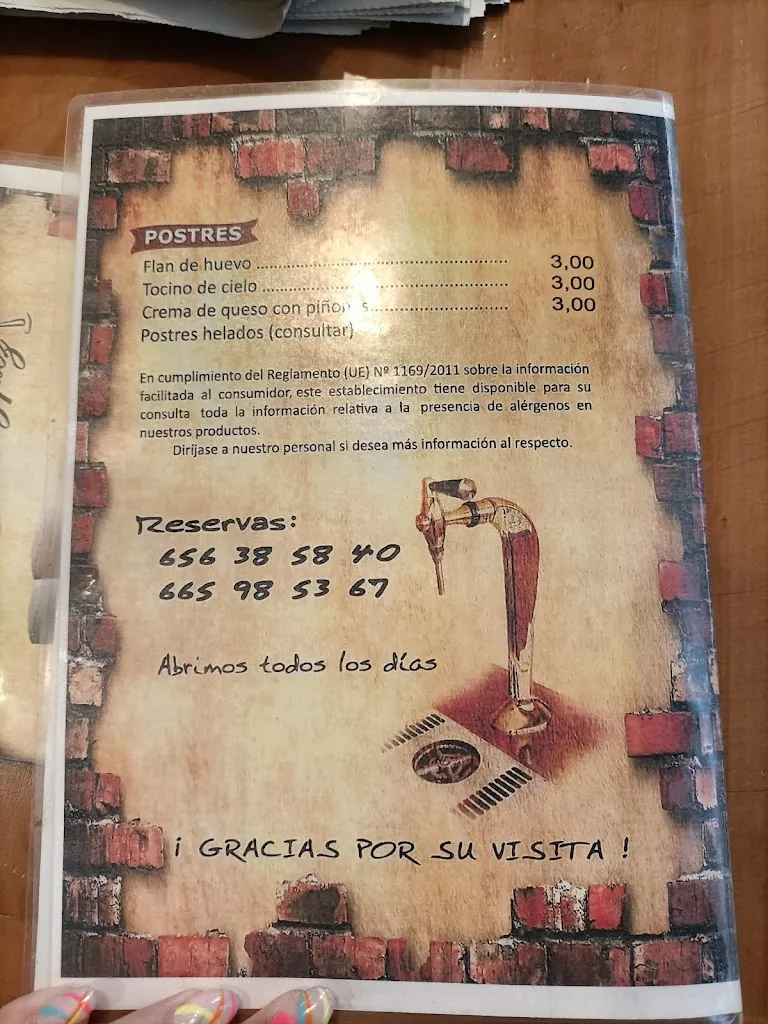 Menu_La Taberna Vázquez_Valverde del Camino_image_2