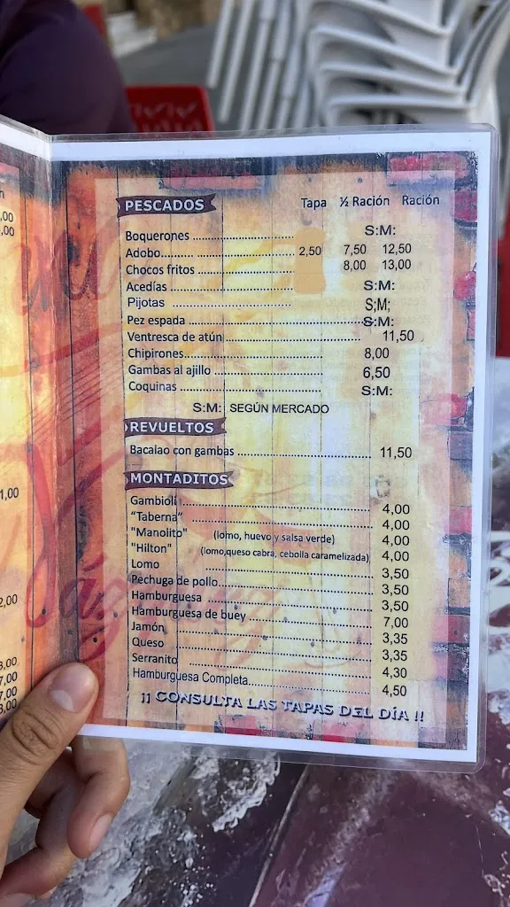 Menu_La Taberna Vázquez_Valverde del Camino_image_4