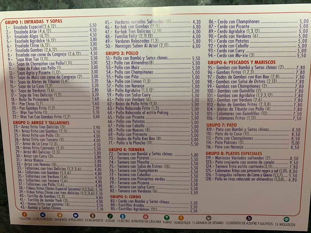 Menu_Restaurante Gran China_Valverde del Camino_image_1