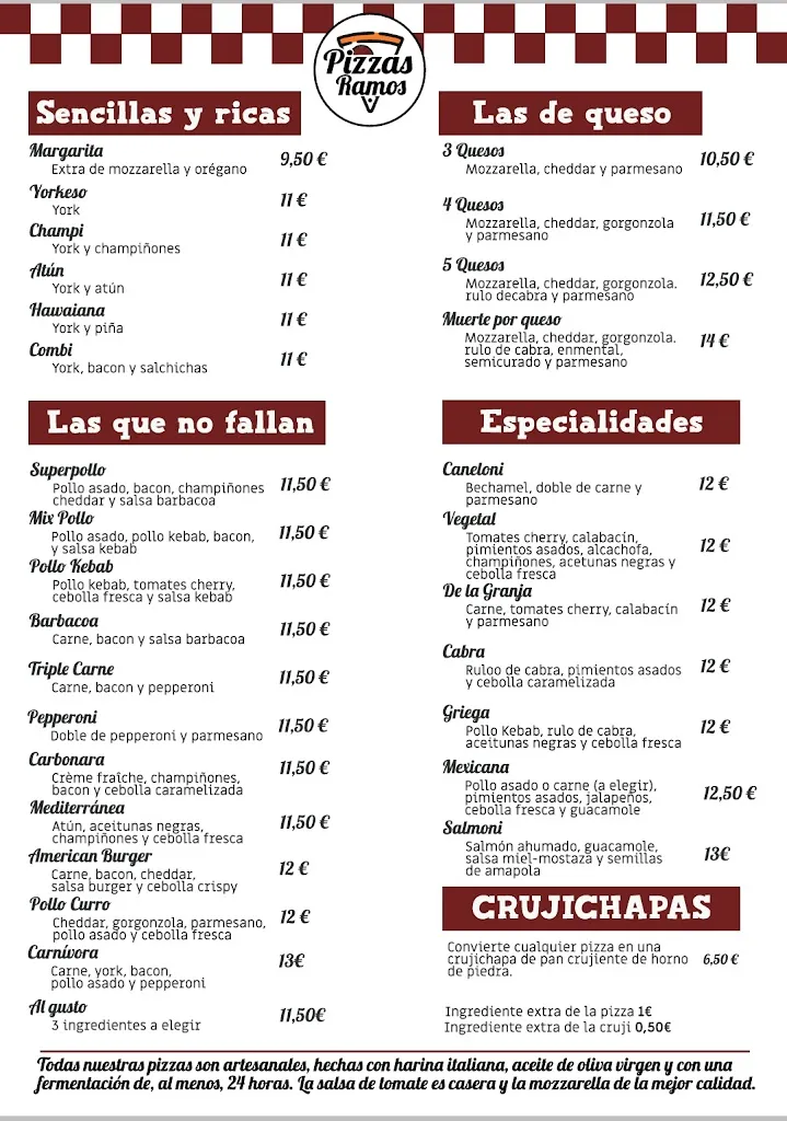 Menu_Pizzas Ramos - Valverde del Camino_Valverde del Camino_image_1