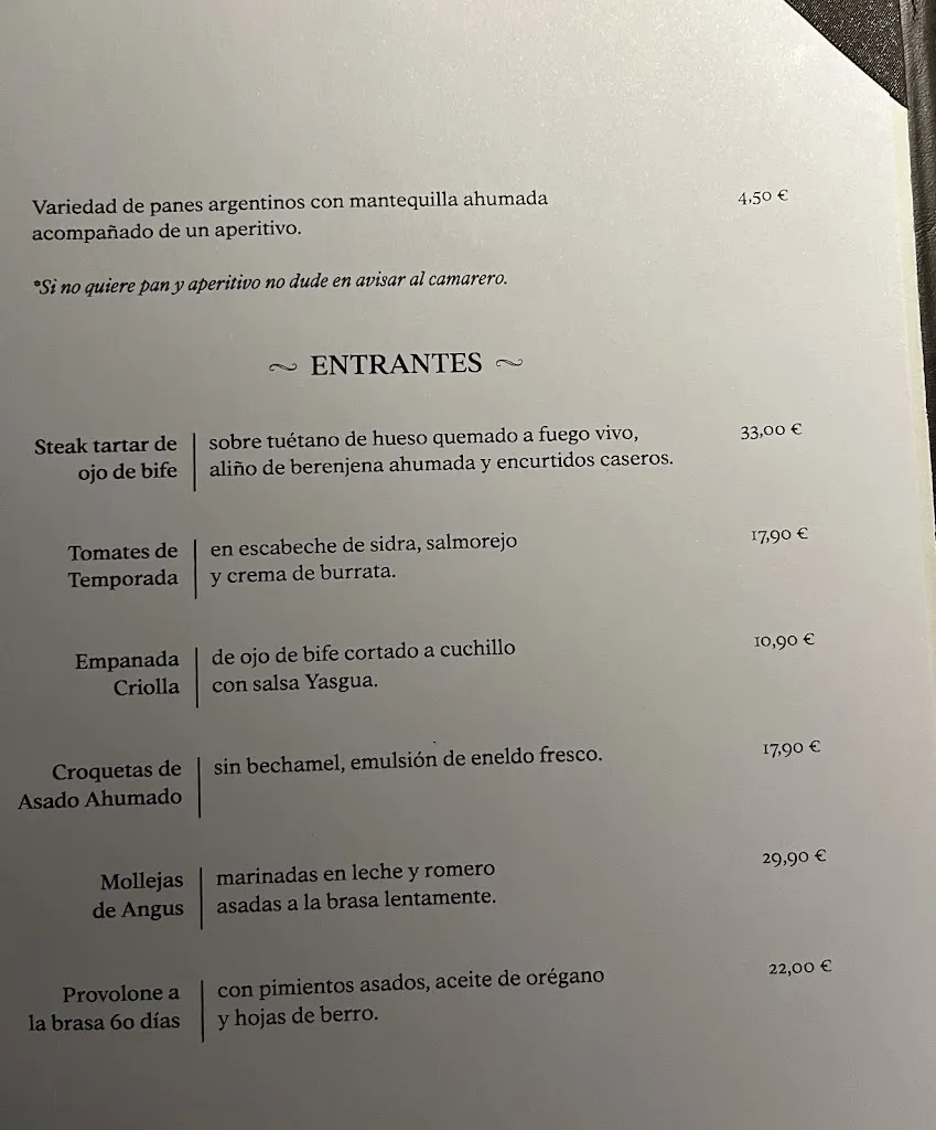 Menu_Piantao Legazpi | Restaurante Argentino Madrid_Albero Alto_image_2