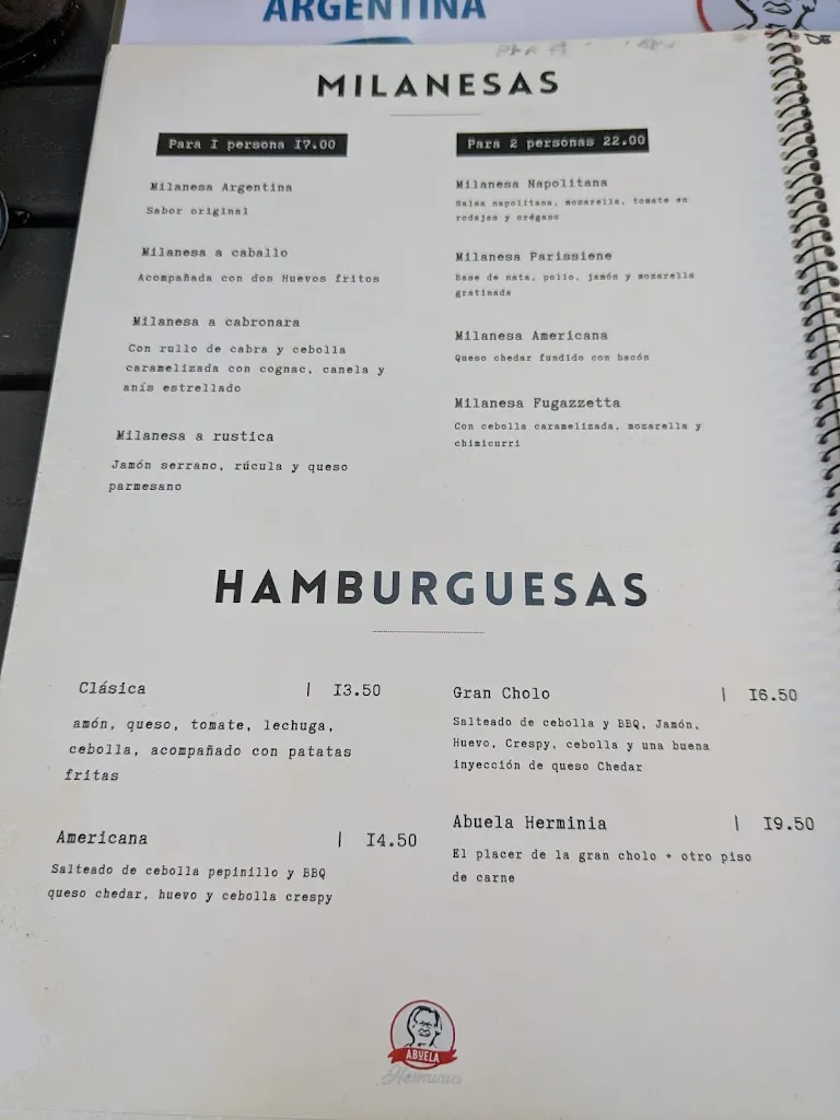 Menu_Abuela Herminia - Parrilla y Paellas_Albero Alto_image_4