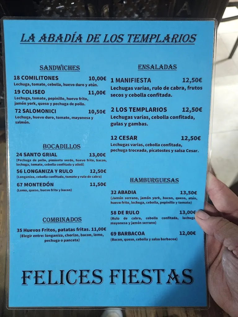 Menu_La Abadia De Los Templarios_Albalatillo_image_1