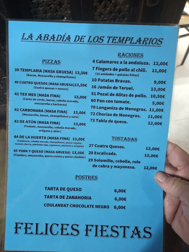 Menu_La Abadia De Los Templarios_Albalatillo_image_2