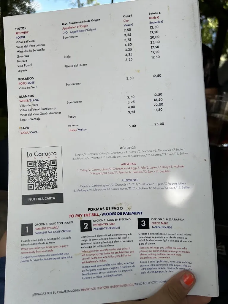 Menu_La Carrasca Tapas_Aínsa-Sobrarbe_image_3