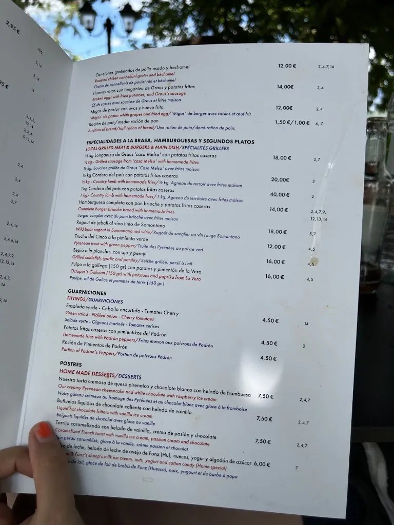 Menu_La Carrasca Tapas_Aínsa-Sobrarbe_image_4