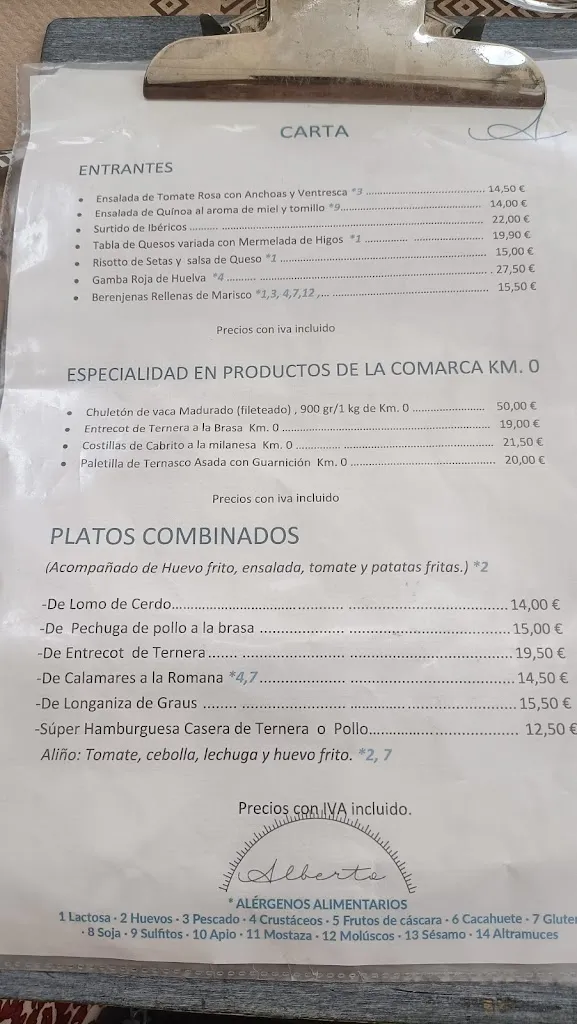 Menu_Restaurante Alberto Aínsa_Aínsa-Sobrarbe_image_1