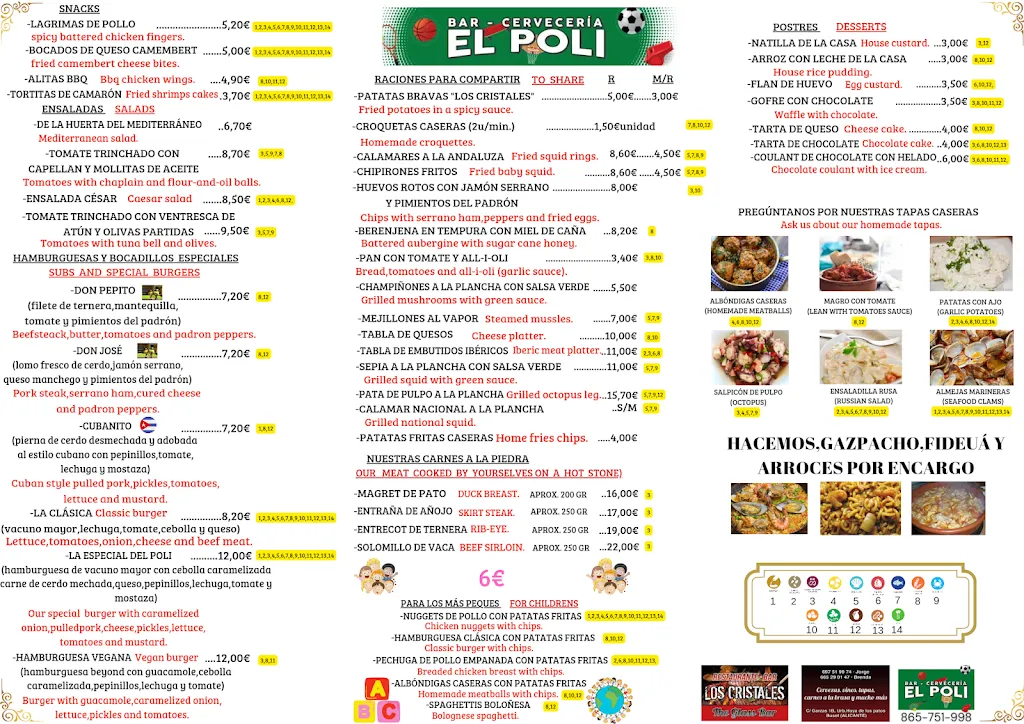 Menu_Bar cerveceria El Poli_Busot_immagine_1