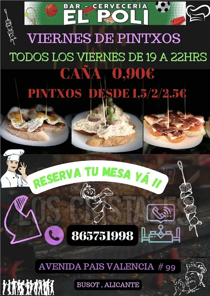 Menu_Bar cerveceria El Poli_Busot_immagine_3