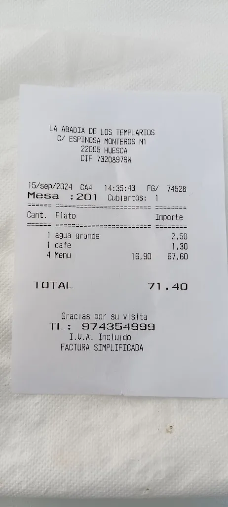 Javier *A_La abadia de los templarios_Alcalá del Obispo_review