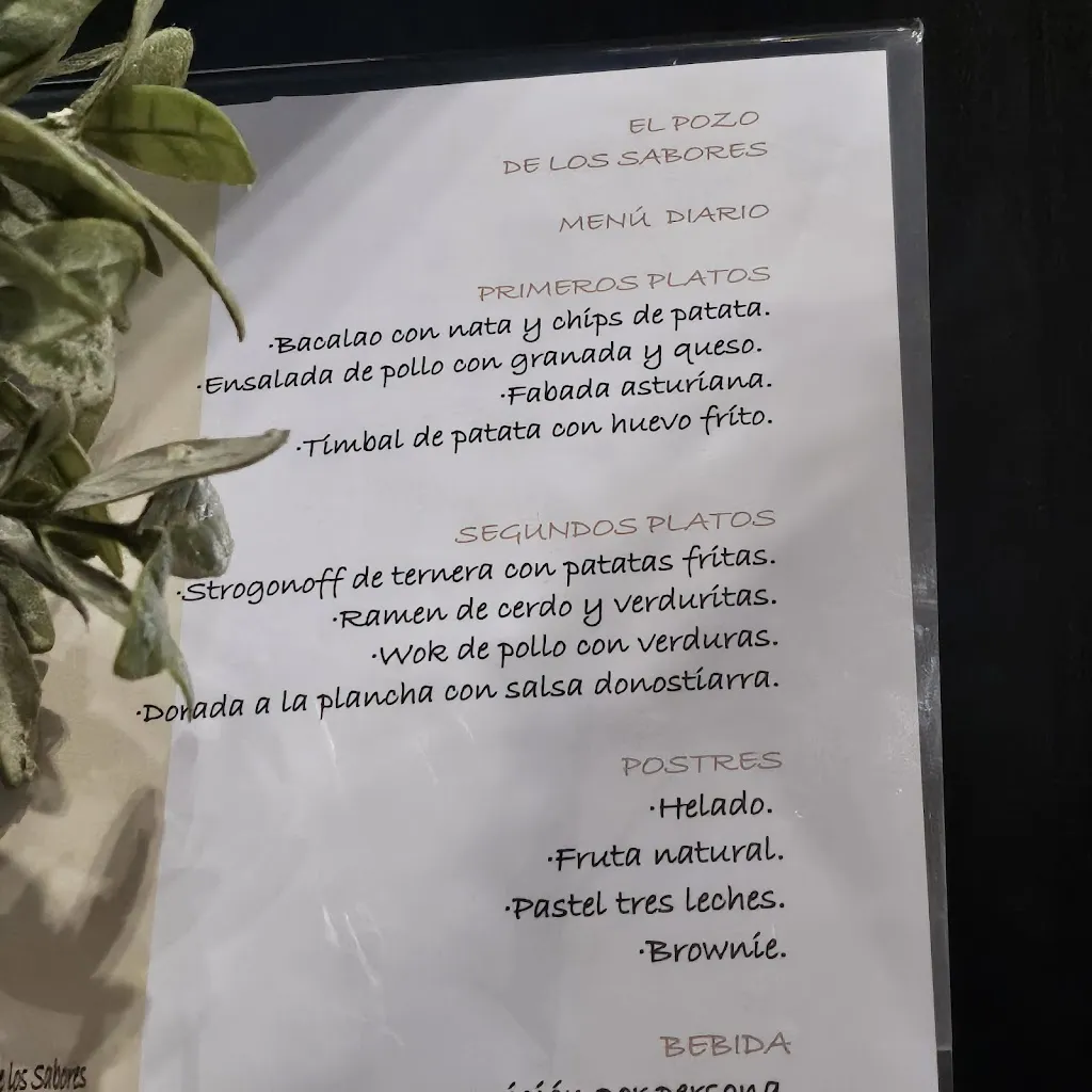 Menu_El pozo de los sabores_Alcalá del Obispo_image_1