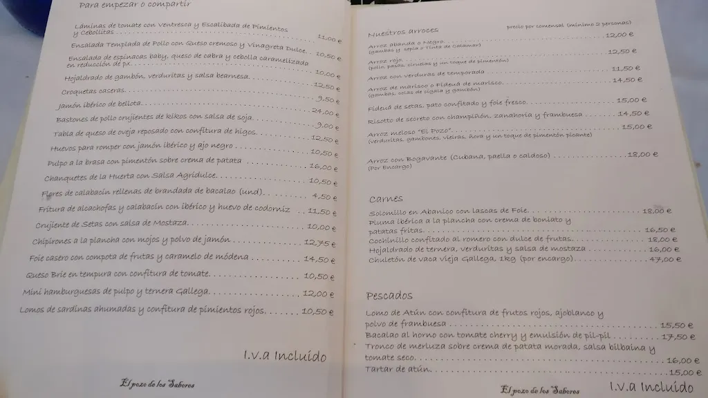 Menu_El pozo de los sabores_Alcalá del Obispo_image_2
