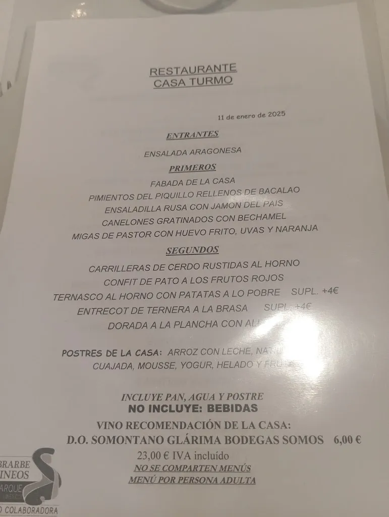 Menu_Restaurante Turmo_Aínsa_image_1