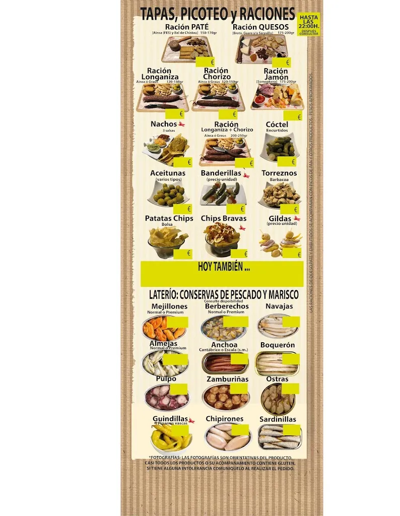 Menu_Pub L' Abrevadero_Aínsa_image_1