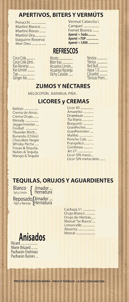 Menu_Pub L' Abrevadero_Aínsa_image_3