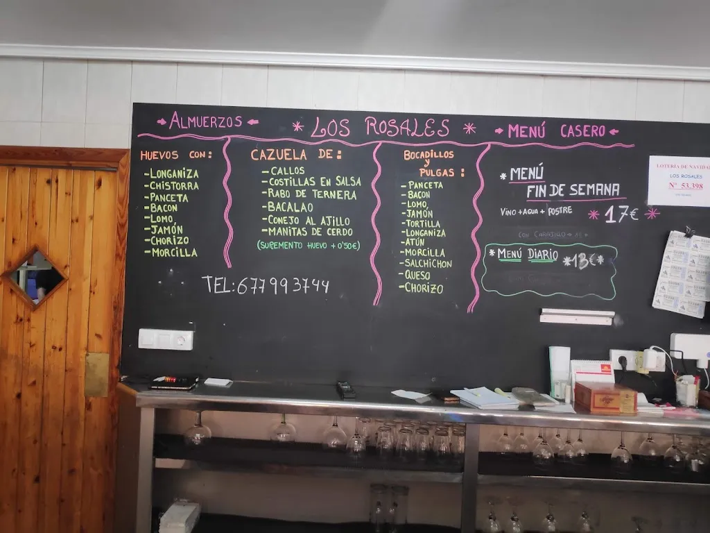 Menu_BAR CAFETERÍA RESTAURANTE Los Rosales._Angüés_immagine_4