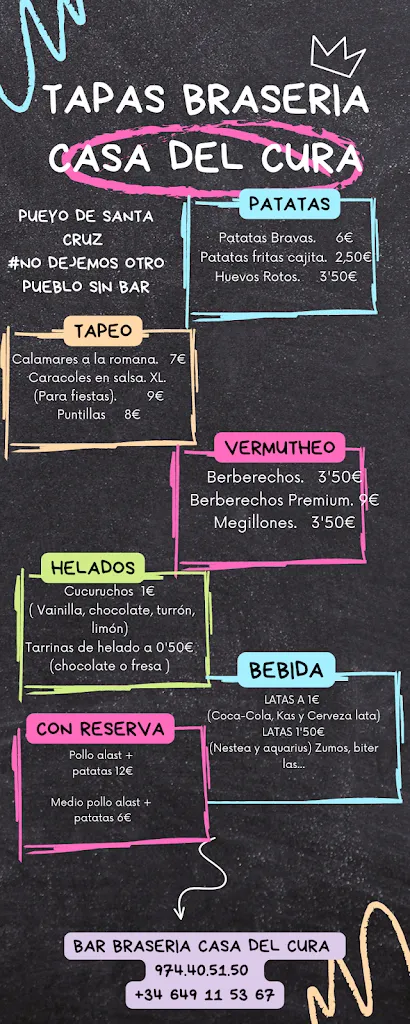 Menu_Bar Braseria Casa del Cura_Alfántega_image_1